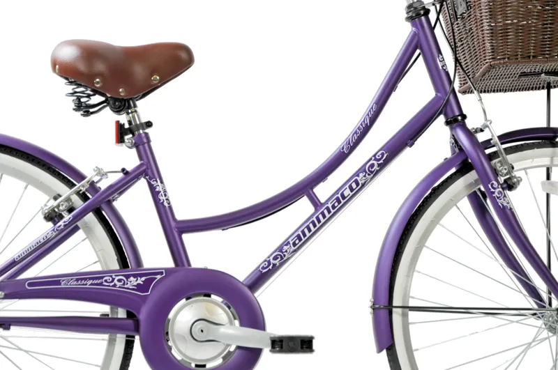 Ammaco Classique 24 Inch Wheel Dutch Bike Purple-1